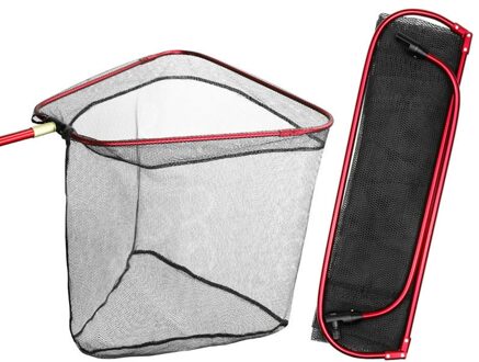 Opvouwbare Hoofd Visnetten Brail Aluminiumlegering Verwijderbare Landing Net Voor Vissen Hand Netten Anti-Lijm Vissen Accessoires 45x60cm