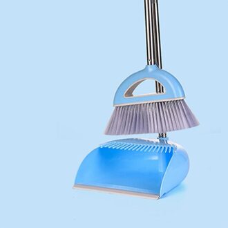 Opvouwbare Huishoudelijke Schoonmaakmiddelen Gereedschappen Rvs Pp Plastic Bezem Combinatie Zachte Haar Schoon En Stofvrij Bezem Stoffer Pak Rood
