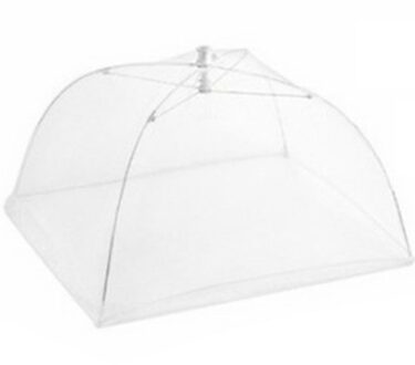 Opvouwbare Huishoudelijke Voedsel Paraplu Wasbare Mesh Voedsel Deksel Picknick Barbecue Party Anti Fly Klamboe Tent Keuken Gadgets Ce/eu 18-duim