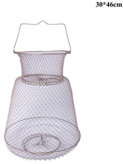 Opvouwbare Ijzer Mesh Visnetten Vis Pot Kleine Vissen Mand Inklapbare Lichtgewicht Draagbare Krab Kreeft Garnalen Vis Opslag YK2167M
