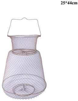 Opvouwbare Ijzer Mesh Visnetten Vis Pot Kleine Vissen Mand Inklapbare Lichtgewicht Draagbare Krab Kreeft Garnalen Vis Opslag YK2167S