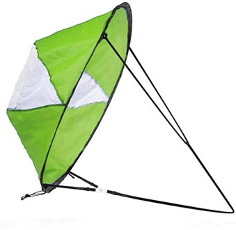 Opvouwbare Kajak Boot Wind Zeil Zomer Surfen Wind Paddle Kajak Varen Duurzaam Downwind Paddle Roeiboten Wind Venster groen