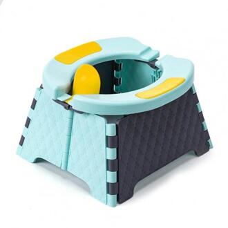 Opvouwbare Kinderpotje Wc Auto Potje Kind Pot Training Meisjes Jongen Simulatie Wc Kids Stoel Toiletbril Kinderen pot Blauw