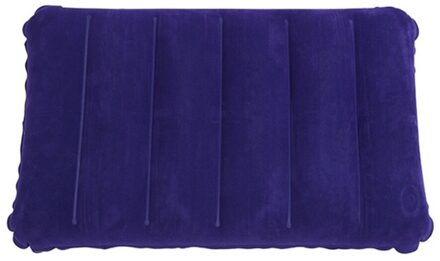 Opvouwbare Kussen Outdoor Reizen Slaap Kussen Lucht Opblaasbare Draagbare Breken Rest Kussen Blauw