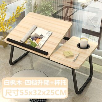 Opvouwbare Laptop Bureau Voor Bed Draagbare Computer Lade Voor Sofa Tafel Voor Schrijven 4 Hoeken Verstelbare Laptop Tafel Met Cup houder 3