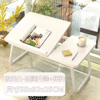 Opvouwbare Laptop Bureau Voor Bed Draagbare Computer Lade Voor Sofa Tafel Voor Schrijven 4 Hoeken Verstelbare Laptop Tafel Met Cup houder 5