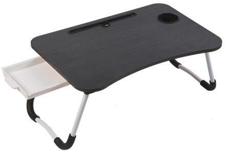 Opvouwbare Laptop Bureau Voor Bed Sofa Met Kantelbare Top Ontbijt Dienblad Met Vouwen Benen Multi Functie Tafel Blauw