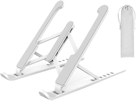 Opvouwbare Laptop Stand Verstelbare Notebook Stand Draagbare Laptop Houder Tablet Stand Computer Ondersteuning Voor Macbook Air Pro Ноутбук wit
