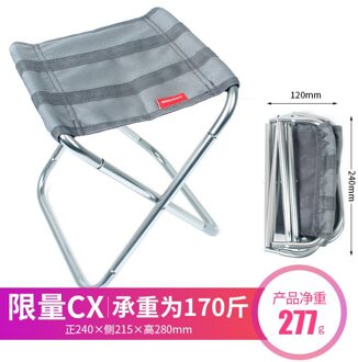 Opvouwbare Lichtgewicht Outdoor Vissen Stoel Vouwen Rugzak Camping Oxford Doek Draagbare Picknick Vissen Stoel Met Zak grijs