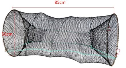 Opvouwbare Mesh Krab Rivierkreeft Kreeft Catcher Pot Garnalen Garnaal Hand Trap Visnet Accessoires Vissen Netwerk Vis Val Kooi 85 x 50cm
