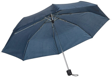 Opvouwbare mini paraplu donkerblauw 96 cm