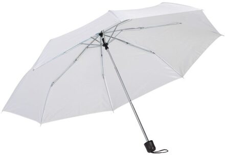 Opvouwbare mini paraplu wit 96 cm