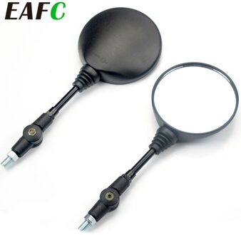 Opvouwbare Motorfiets Achteruitkijkspiegel 2 Stuks Ronde 10Mm Scooter E-Bike Achteruitkijkspiegels Achterkant Bolle Spiegel voor Ktm Klx