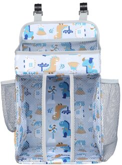Opvouwbare Opslag Mand Baby Voeding Wieg Opknoping Opbergtas Speelgoed Luier Pocket Badkamer Nail-Gratis Naadloze Rack Blauw