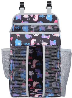 Opvouwbare Opslag Mand Baby Voeding Wieg Opknoping Opbergtas Speelgoed Luier Pocket Badkamer Nail-Gratis Naadloze Rack zwart