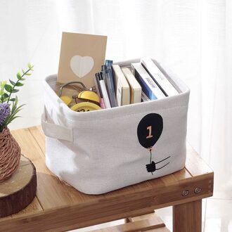 Opvouwbare Opslag Mand Canvas Stof Waterdicht Desktop Organisator Voor Cosmetische Opbergmanden Met Diversen Organizer