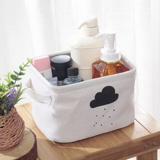 Opvouwbare Opslag Mand Canvas Stof Waterdicht Desktop Organisator Voor Cosmetische Opbergmanden Met Diversen Organizer
