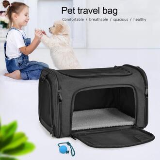 Opvouwbare Out Single Schouder Draagbare Reizen Messenger Bag Outdoor Hond Draagtas Hond Front Tas Mesh Rugzak hoofd grijs / S