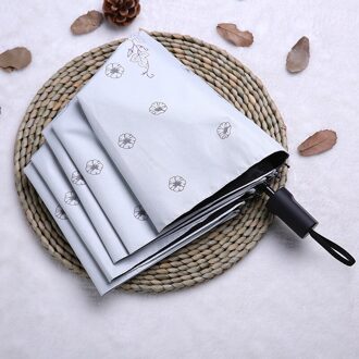 Opvouwbare Paraplu Creatieve Leuke Sunny Regen Zon Bescherming Uv Tweeërlei Gebruik Paraplu Vinyl Parasol Drievoudige Dames paraplu Morning Glory