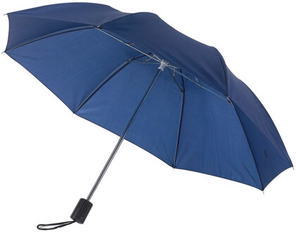 Opvouwbare paraplu navy blauw 85 cm - Paraplu's