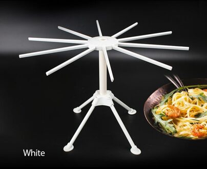 Opvouwbare Pasta Droogrek Spaghetti Droger Stand Noodle Drogen Houder Keuken Accessoires Drogen Noodle Rack Koken Gereedschap wit