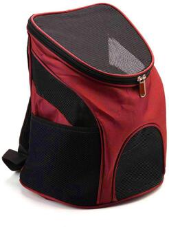 Opvouwbare Pet Carrier Rugzak Draagbare Hond Kat Outdoor Reizen Carrier Packbag Ademend Mesh Huisdier Out Tas Kat Rugzak rood