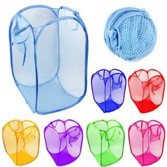 Opvouwbare Pop Up Net/Mesh Kleren Wassen Wasmand Bag Bin Mand Opslag Home Organisatie Bespaar Ruimte Kleren Mand