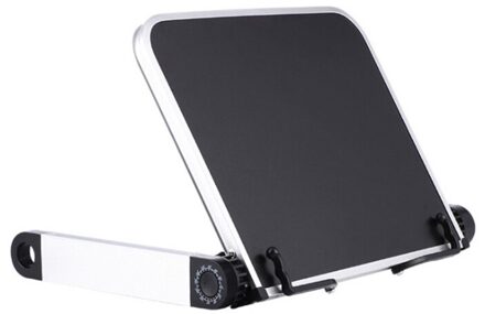 Opvouwbare Reading Boek Houder Boekenkast Stand 360 Graden Verstelbare Ondersteuning Voor Pc F3MA zwart-A