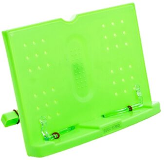 Opvouwbare Reading Boek Houder Boekensteun Muziek Score Recept Plank Houder Organizer licht groen