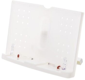 Opvouwbare Reading Boek Houder Boekensteun Muziek Score Recept Plank Houder Organizer wit