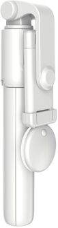 Opvouwbare Selfie Stok Mini Statief Verstelbare Telefoon Monopod Met Licht Invullen Afstandsbediening Mobiele Monopod Selfie Stok Sluiter wit