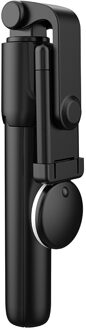 Opvouwbare Selfie Stok Mini Statief Verstelbare Telefoon Monopod Met Licht Invullen Afstandsbediening Mobiele Monopod Selfie Stok Sluiter zwart