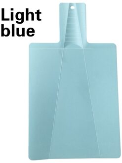 Opvouwbare Snijplank Multifunctionele Huishouden Snijplank Water Filtra Board Keuken Pp Groente Vlees Snijplank Snijden licht blauw