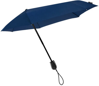 Opvouwbare storm paraplu donkerblauw 100 cm - Paraplu's