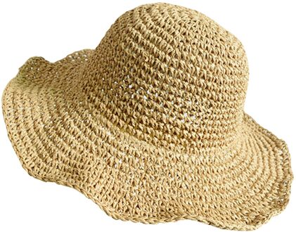 Opvouwbare Stro Strand Hoed Vrouwen Reizen Uv Zomer Vrijetijdsbesteding Spelen Strand Hoed Hoed Brede Rand Zonnehoed khaki