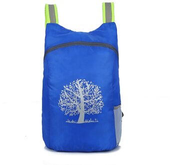 * Opvouwbare Tas Duurzaam Outdoor Packable Lichtgewicht Reizen Wandelen Rugzak Dagrugzak Voor Reizen Wandelen Camping 4028*13Cm blauw