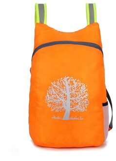 * Opvouwbare Tas Duurzaam Outdoor Packable Lichtgewicht Reizen Wandelen Rugzak Dagrugzak Voor Reizen Wandelen Camping 4028*13Cm oranje