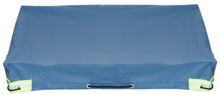 Opvouwbare Trailer Auto Cover Waterdicht Anti Uv Zonnebrandcrème Sneeuw Cover Met Rubber Riem Voor 500/700Kg Trailer Reizen Camping Luifel blauw / 214cmx122cmx13cm