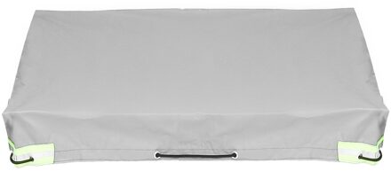 Opvouwbare Trailer Auto Cover Waterdicht Anti Uv Zonnebrandcrème Sneeuw Cover Met Rubber Riem Voor 500/700Kg Trailer Reizen Camping Luifel grijs / 214cmx122cmx13cm
