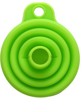 Opvouwbare Trechter Silicone Inklapbare Trechter Draagbare Trechters Voor Brandstof Hopper Inklapbare Bier/Olie Trechters Keuken Gereedschap groen