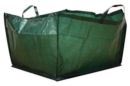 Opvouwbare tuinafvalzak - groen - 190 liter liter - 69 x 40 cm - tuinopruimer - tuin afvalzak