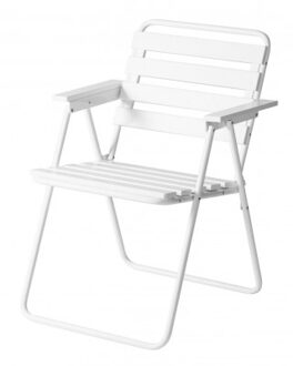 Opvouwbare Tuinstoel Retro Wit/Wit Black