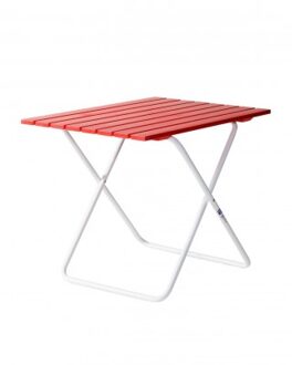 Opvouwbare Tuintafeltje Retro Wit/Rood Black