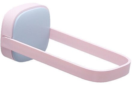 Opvouwbare U-Vormige Dubbele Rij Hanger Opslag Rack Wasknijper Multifunctionele Perforatie-Gratis Muur Gemonteerde Hanger Badkamer hanger roze blauw