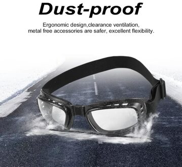 Opvouwbare Vintage Motorfiets Bril Winddicht Goggles Ski Snowboard Bril Off Road Racing Eyewear Stofdicht Bril