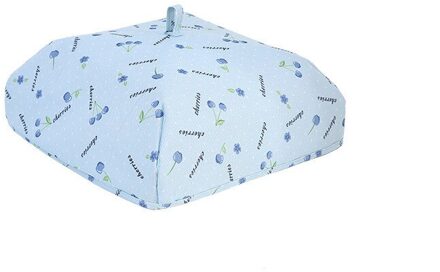 Opvouwbare Voedsel Covers Keep Warm Aluminiumfolie Voedsel Isolatie Gerechten Isolatie Nuttig Keuken Gadgets Accessoires blauw bloem