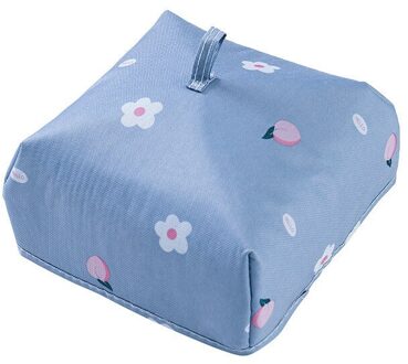 Opvouwbare Voedsel Covers Keep Warm Aluminiumfolie Voedsel Isolatie Gerechten Isolatie Nuttig Keuken Gadgets Accessoires blauw perzik
