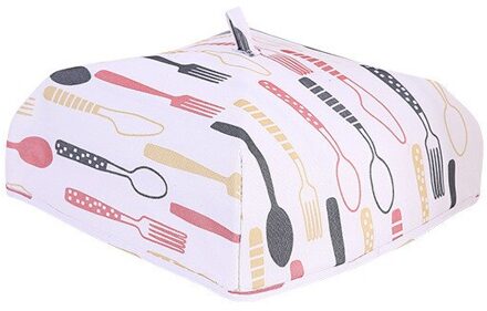 Opvouwbare Voedsel Covers Keep Warm Aluminiumfolie Voedsel Isolatie Gerechten Isolatie Nuttig Keuken Gadgets Accessoires rood vork