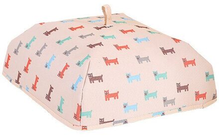 Opvouwbare Voedsel Covers Keep Warm Aluminiumfolie Voedsel Isolatie Gerechten Isolatie Nuttig Keuken Gadgets Accessoires roze hond