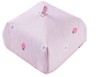 Opvouwbare Voedsel Covers Keep Warm Aluminiumfolie Voedsel Isolatie Gerechten Isolatie Nuttig Keuken Gadgets Accessoires roze perzik